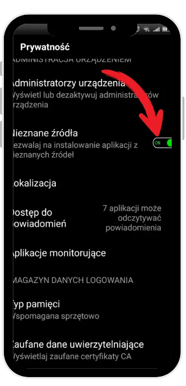 Zezwól na źródła