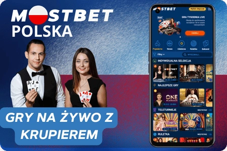 Gry z krupierem na żywo w Mostbet